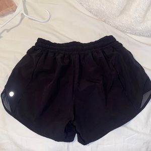 Black lululemon 4 inch shorts